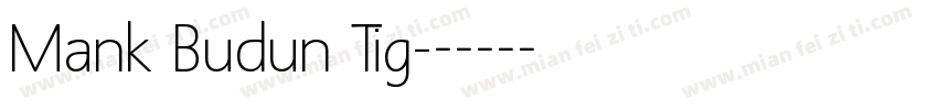 Mank Budun Tig字体转换